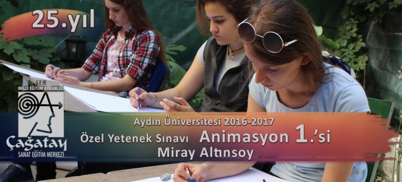 Aydın Üniversitesi Özel Yetenek Sınavları Animasyon Birincisi Miray Altınsoy