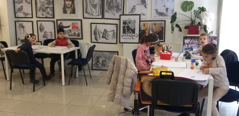 7 ocak 2017 Çocuk Hobi Resim-Suluboya Dersleri